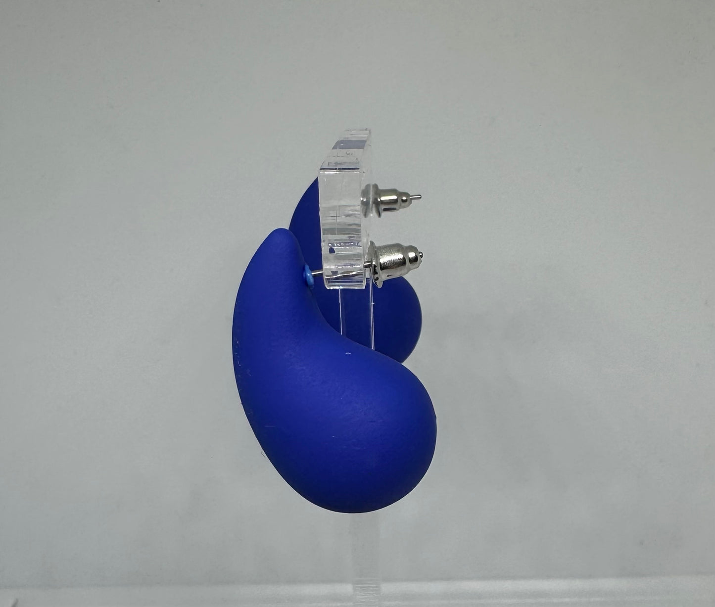 Blue Acrylic Botega Earrings