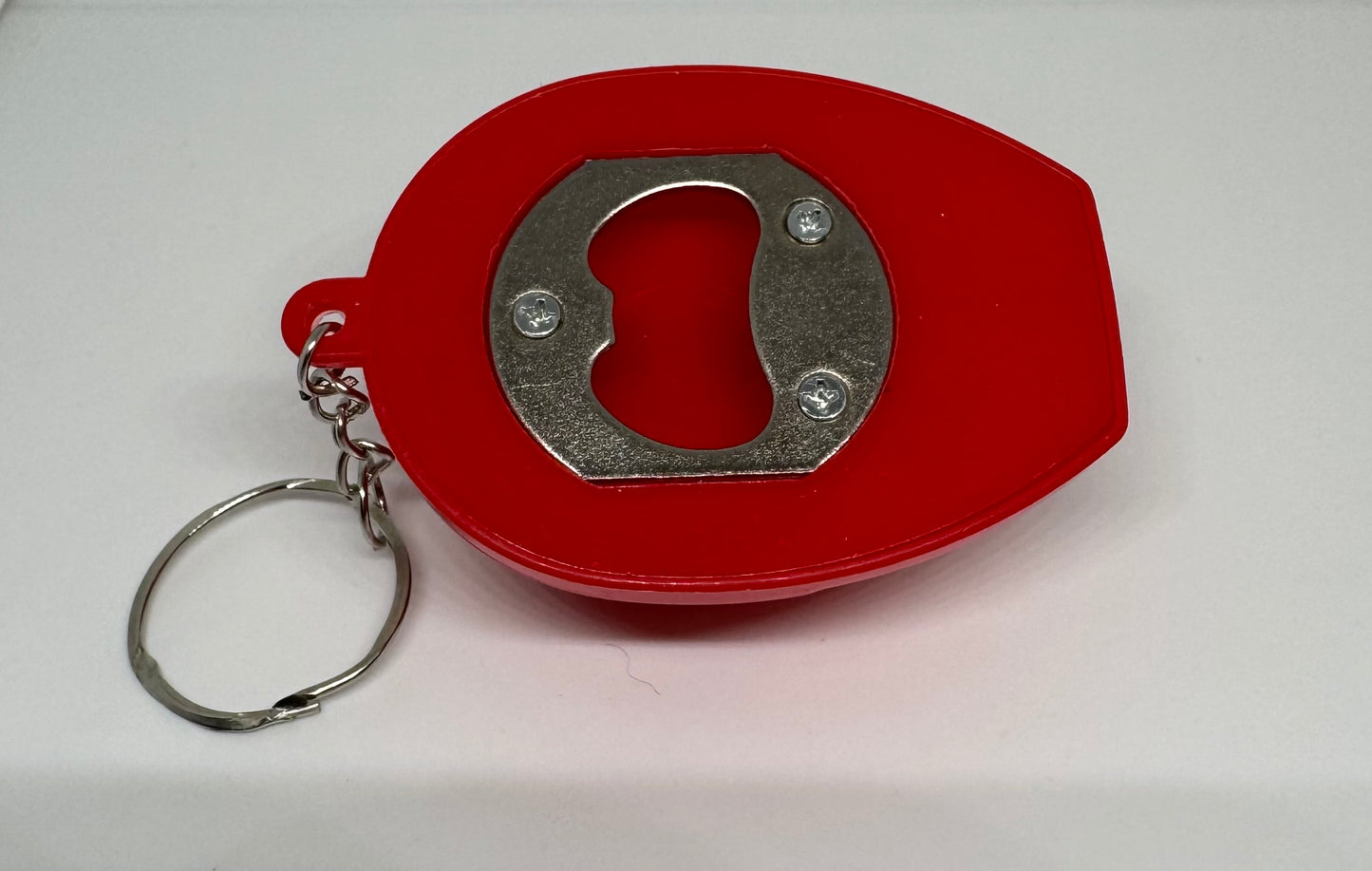 Construction Beer Opener & Flashlight Keychain