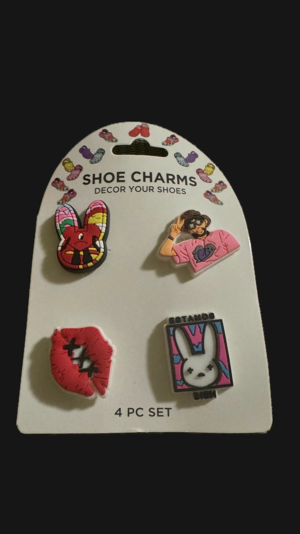 Bad Bunny Croc/Shoe Charm Set