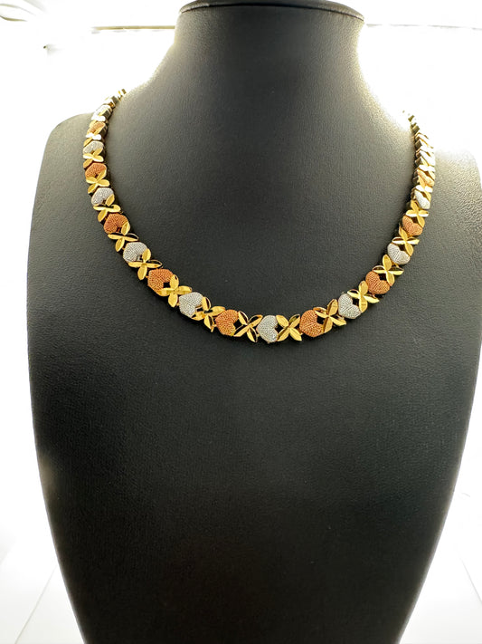 TRI color Neckalace Set