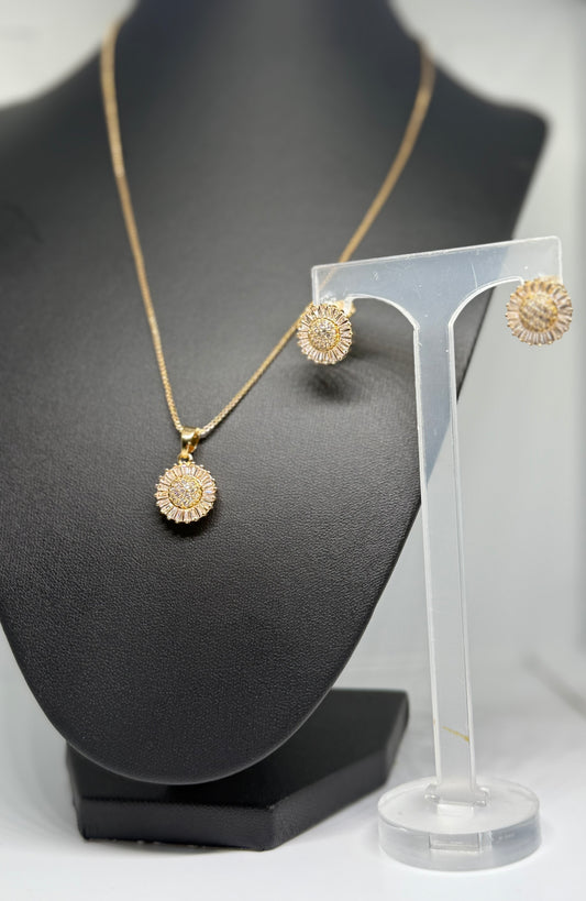 Sunflower Neckalace set