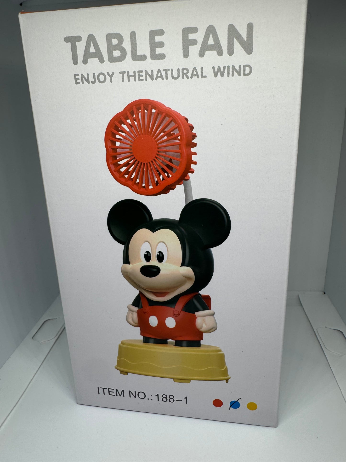 Mini Mickey Desk (Pink) Fan