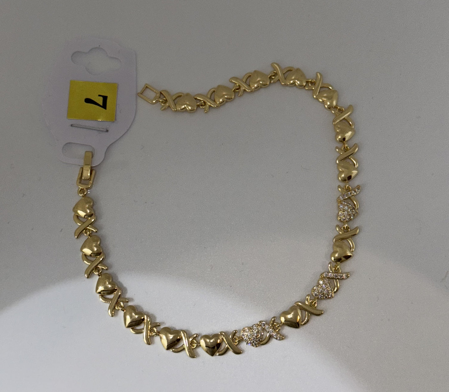 Stainless Steel Gold XoXo Anklet